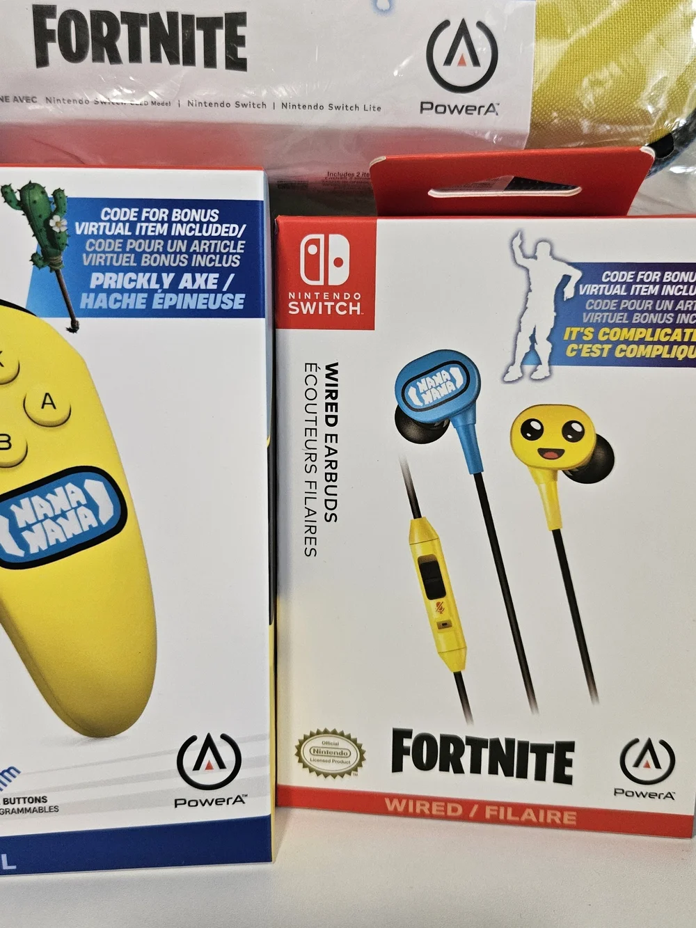 Nintendo Switch Fortnite Controller, Earbuds & Travel Case Bundle